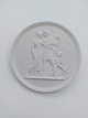 Bertel 
Thorvaldsen: 
Royal 
Copenhagen 
bisquit plate 
"Youth and 
spring" After 
relief modeled 
in ...
