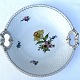 Bing & 
Grondahl, Saxon 
flower, Dish 
with dolphin 
handle # 101, 
26cm in 
diameter