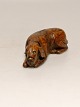 Swedish snuff dog made of wood Dated 1875 Length 12cm. Height 4cm.