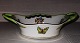 Porcelain bowl 
with handles 
and painted 
decoration of 
butterflies and 
flowers from 
the Hungarian 
...