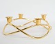 Advent candle Seasons braided bows of 18 carat gold-plated steel by George Jensen.Dimensions ...