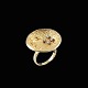 Atelier 
Torbjörn 
Tillander. 18k 
Gold Ring with 
Diamonds - 
1970.
Three diamonds 
of 0,03ct each. 
...