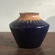 Michael 
Andersen & Son 
(Attributed to) 
Vase in Dark 
Blue glaze with 
Earth-colored 
brown glaze at 
...