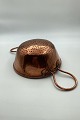 Antique copper 
colander with 
two handles. 
Made in Denmark 
approx. 1860. I 
god stand. 
However, ...