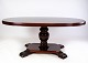 Oval mahogany coffee table from around the 1930s.Dimensions in cm: H: 55 W: 126 D: 75