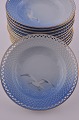Seagull, Bing & 
Grondahl 
porcelain. B&G 
Seagull with 
gold and 
pierced border, 
Dessert plate 
no. ...