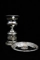 Rare, antique 
dish in poor 
man's silver 
(Mercury Glass) 

from the 1800 
century 
decorated with 
...