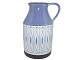 Aluminia Thule, large blue milk pitcher.Designed (and signed) by artist Anni ...