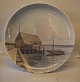 B&G 42 - a 190 
Decorative Wall 
Plate 41 cm 
Boat house 
Signed Elias 
Petersen Bing 
and Grondahl 
...