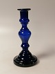 19th century 
lice 
candlestick in 
cobalt blue 
glass Nordic? 
Height 21.5 cm.