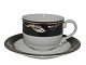 Royal 
Copenhagen 
Black Magnolia, 
coffee cup with 
matching 
saucer.
Decoration 
number cup: 
072, ...