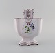 Emile Gallé for St. Clement, Nancy. Antique flower/herb pot in faience with hand-painted flowers ...