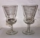 Danske Glas: 
Pair of old 
glasses for 
whiskey from 
Holmegaard 
Glasværk from 
around 1900. In 
good ...