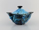 French 
ceramist. Large 
lidded bowl in 
glazed 
stoneware. 
Beautiful glaze 
in azure 
shades. Unique, 
...