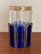 Antique vase of panel-cut crystal in cobalt blue and ...