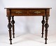Small antique lady's desk in walnut wood from the 1860s.Dimensions in cm: H:75 W:90 D:52