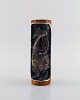 Fidia, Italy. 
Vase in leather 
covered 
ceramics with 
hand-painted 
rat. 1960s.
Measures: 19 x 
6.5 ...