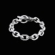Danish Sterling Silver Anchor Chain Bracelet. 52g.Designed and crafted by Randers ...