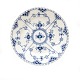 Royal 
Copenhagen blue 
fluted full 
lace plate
#1086
D: 19,5cm