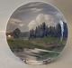 B&G 7182-357-20 
Plate: 
Landscape with 
old barn 20 cm 
Signed AN? 
Firing flaws
 Decorative 
Plate ...