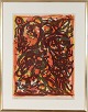 Carl-Henning Pedersen (1913-2007 )Lithographic print in gilded wooden frameSign. ...