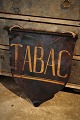Decorative, old 
French painted 
metal sign with 
a really nice 
patina from a 
tobacco shop 
(TABAC) ...