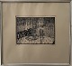 Palle Nielsen. Lithograph Own Print from 1963. Signed PN63. ET441. Dimensions: 41,5 x 45,5 cm. ...