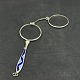 Length 12 cm.
A pair of fine 
folding 
lorgnette with 
light blue and 
dark blue 
enamel on the 
...