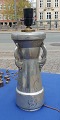 Large lamp base in tin decorated in Skønvirkestil from Mogens Ballin´'s workshop from around ...