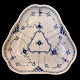 Royal 
Copenhagen 
porcelain.
Royal 
Copenhagen, 
blue fluted 
half lace; A 
triangular 
plate in ...