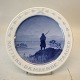 B&G Song Plate 
"Nattens 
Dæmrende Taager 
" 20.5 cm   
Bing and 
Grondahl Marked 
with the three 
...