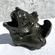 Just Andersen, Diskometal, Fish with young, 13.5cm wide, 11cm high, Nr. 1518 * Nice condition ...
