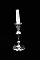 Swedish 1800 century candlestick in grooved poor man's silver (Mercury Glass) with with nice ...