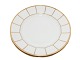 Royal 
Copenhagen 
White Angular 
with gold edge, 
luncheon plate.
Factory third.
Decoration ...