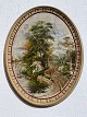 P. Ipsen, 
Copenhagen, 
Painting plate, 
Nature motif, 
Nr. 431, 47cm 
Tall, 37cm wide 
* Patinated ...