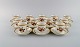 12 Royal 
Copenhagen 
Brown Rose 
mocha / coffee 
cups with 
saucers in 
hand-painted 
porcelain with 
...