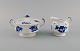 Royal 
Copenhagen Blue 
Flower Angular 
sugar bowl and 
cream jug. 
1950s.
The sugar bowl 
measures: ...