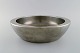 Astrid Fog for Just Andersen. Large modernist pewter bowl. Clean design, mid 20th ...