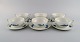 Six Royal 
Copenhagen Blue 
Flower bouillon 
cups with 
saucers. Early 
20th century.
The cup ...