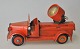 Tekno Falck light throws car, 20th century Denmark. Red painted tin. With floodlight that can be ...