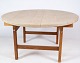 Round coffee table, designed by Hans J. Wegner (1914-2007) of solid oak manufactured by PP ...