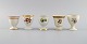 Royal 
Copenhagen and 
Bing & 
Grøndahl. Five 
egg cups in 
hand-painted 
porcelain. 
1920s / ...