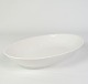 White fluted oval dish from Bing & Grøndahl from around the 1950s.H:4 W:23 D:15