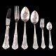 Rosen silver 
cutlery,
a complete set 
for 12 persons.
Made in 
hallmarked 
silver.
Total 82 ...
