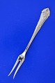 Danish silver 
with toweres 
marks. Flatware 
Fransk lilje, 
cold cut fork, 
length 15cm. 5 
7/8 ...