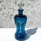 Holmegaard, 
Klukflaske, 
Blue, 27.5cm 
high, Approx. 
10cm wide *Nice 
condition*