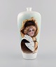 H. Hedenborg for Rosenthal. Antique vase in hand-painted porcelain with female portrait. Approx. ...
