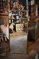 Old brass mirror from the 70s. with fine patina. Height: 125cm. Width: 60cm. Can stand on ...