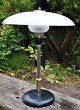Lyfa table lamp, approx. 1940, Denmark. Round foot in black painted iron. Chrome-plated stem. ...