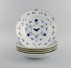 Five Bing & 
Grøndahl 
Butterfly deep 
plates in 
hand-painted 
porcelain with 
gold rim. Model 
number ...